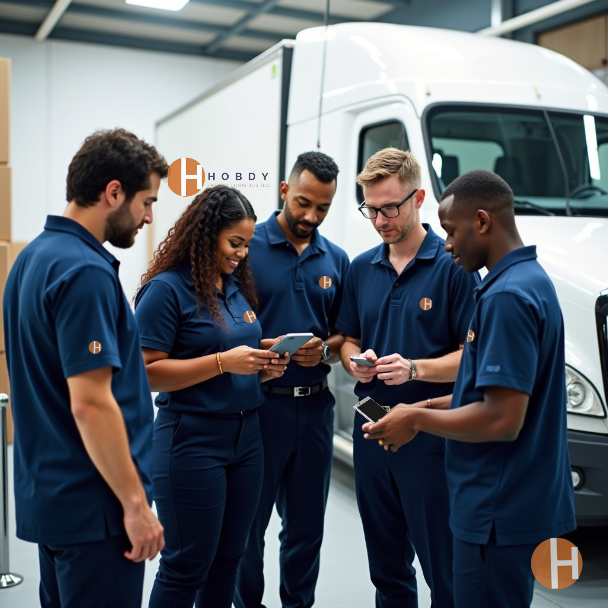 Staff at warehouse
